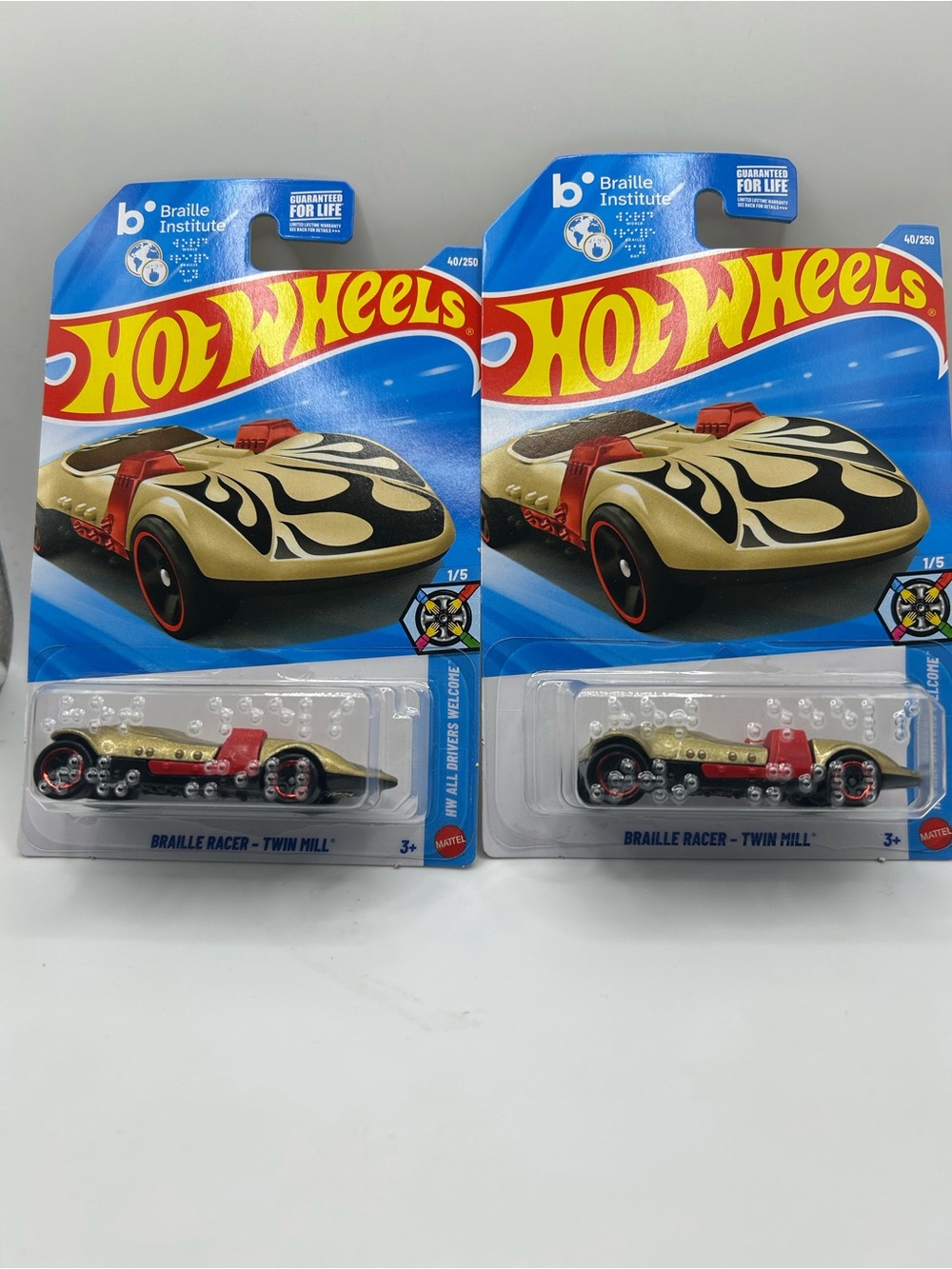 Hot Wheels Braille Racer Twin Mill Set of 2! 🔥🛞